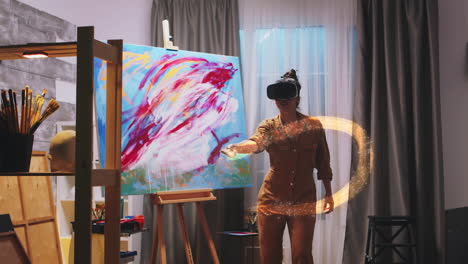 Artistit-painting-in-virtual-reality-with-a-brush