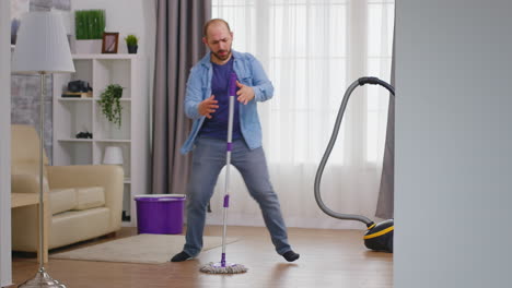 Dancing-with-cleaning-mop
