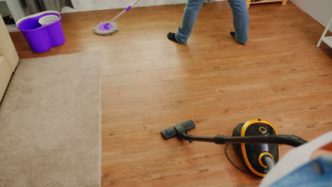 Vacuuming-the-apartment
