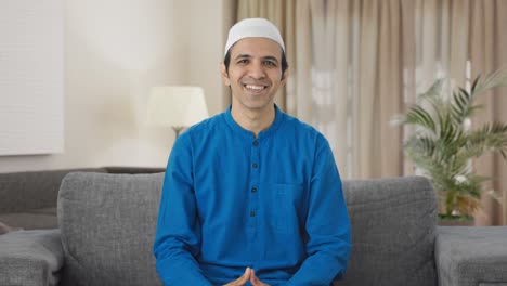Happy-Muslim-man-doing-Adaab-and-greeting