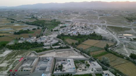 Aerial-footage-of-a-village-located-in-Paktia