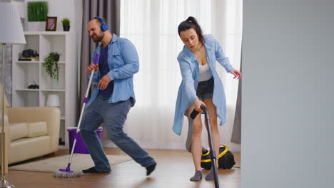 Cleaning-house-together