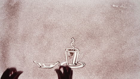 Beautiful-timelapse-animation-of-sand-art-animation-drawing-coffee-mugs