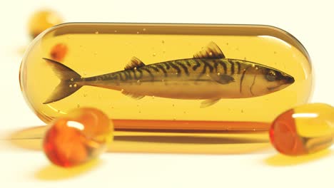 Mackerel-encapsulated-in-big-yellow-gel-tablet.-Omega-3,-vitamin-D,-fish-oil,-cod-liver-oil-capsule-on-white-background.-Healthy-lifestyle,--diet,-nutrition,-medication-concept.