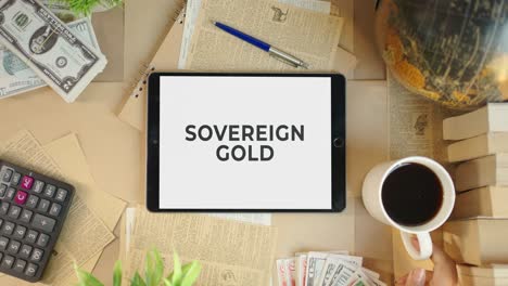 SOVEREIGN-GOLD-DISPLAYING-ON-FINANCE-TABLET-SCREEN