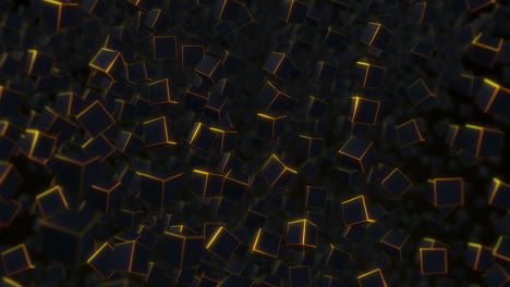 Cube-Gold-Pixle-Background