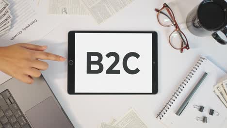 B2C-Anzeige-Auf-Einem-Tablet-Bildschirm