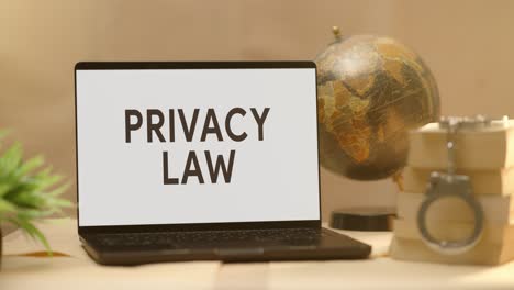 Datenschutzgesetz-Auf-Dem-Bildschirm-Eines-Juristischen-Laptops-Angezeigt
