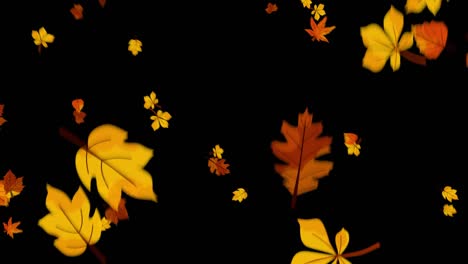 Herbstblätter-Fallen-Overlays