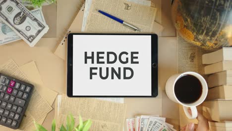 Hedgefonds-Wird-Auf-Dem-Bildschirm-Eines-Finanz-Tablets-Angezeigt