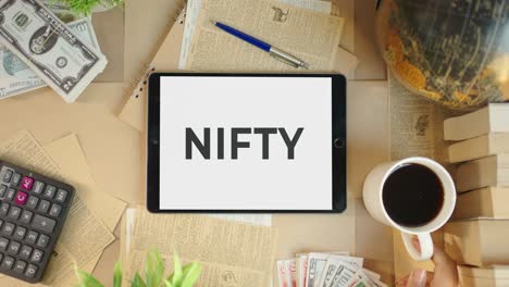 NIFTY-DISPLAYING-ON-FINANCE-TABLET-SCREEN