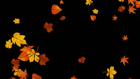 Herbstblatt-Herbst-Animation-Abstrakt-Grün-Fallende-Blätter-Im-Herbst-Baum-Des-Lebens-Animierte-Symbol-Der
