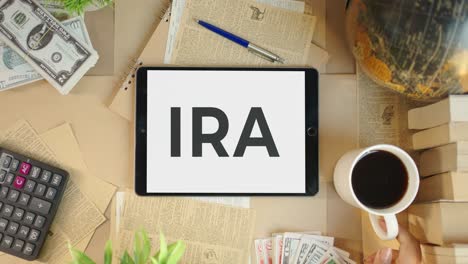 IRA-DISPLAYING-ON-FINANCE-TABLET-SCREEN