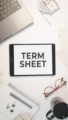 VERTICAL-VIDEO-OF-TERM-SHEET-DISPLAYING-ON-A-TABLET-SCREEN
