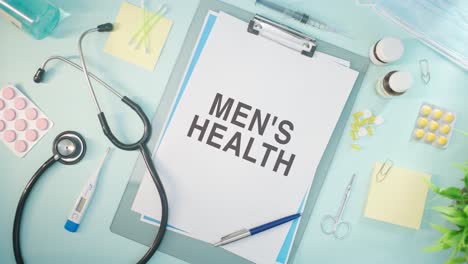 Männergesundheit-Auf-Medizinischem-Papier-Geschrieben