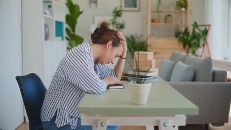 Depressed-Sad-Woman-at-Desk