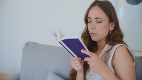 Focused-Woman-Relaxing-and-Reading-Book
