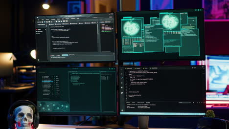 Programming-scripts-shown-on-PC-displays-in-empty-hideout-used-by-cybercriminals