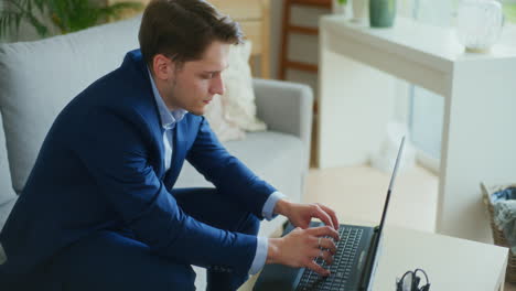 Concentrated-Businessman-on-Laptop