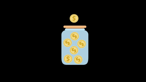 Coins-jar-Saving-money-concept-icon-animation-with-alpha-channel
