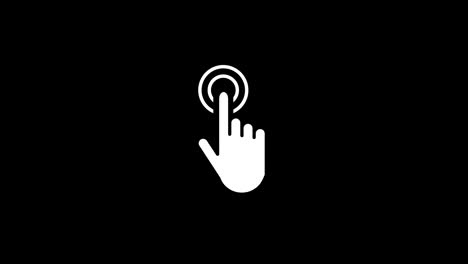 Click-cursor-pointer-button-concept-icon-loop-animation-video-with-alpha-channel