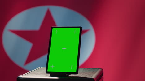 Green-screen-device-used-by-North-Korean-regime-to-control-border