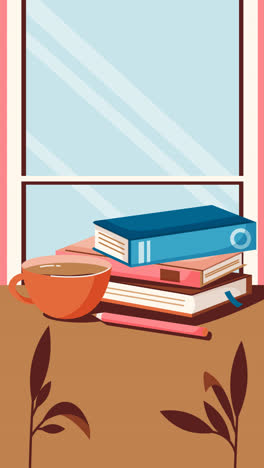 Motion-Graphic-of-Flat-background-for-world-book-day-celebration