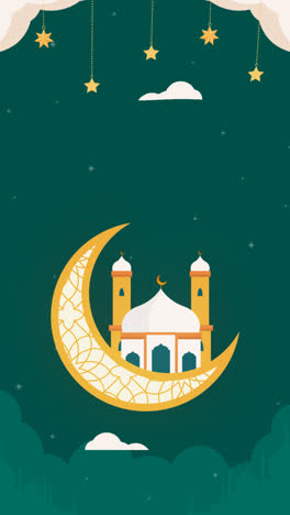 Motion-Graphic-of-Flat-ramadan-celebration-background