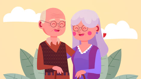 Motion-Graphic-of-Flat-design-grandparents-holding-each-other