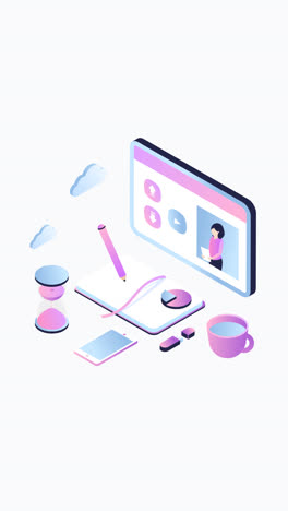Motion-Graphic-of-Isometric-online-education-concept