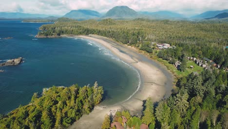 Luftaufnahmen-Vom-Strand-Von-Tofino,-British-Columbia,-Kanada