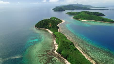 Yasawa-Inseln,-Fidschi-Und-Ihre-Türkisfarbenen-Korallenriffe,-Enthüllen-Sie-Die-Aufnahme
