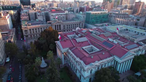 Aerial-dolly-shot-revealing-the-Chamber-of-Deputies-during-sunset