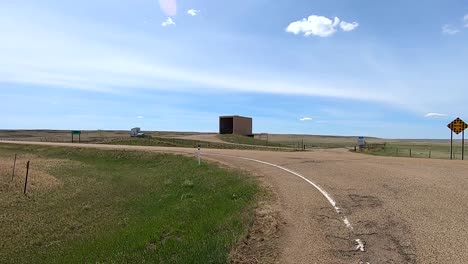 Small-garbage-dump-near-a-small-town-in-Alberta-Canada-on-a-sunny-day