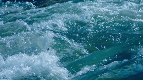 Slow-Motion-View-Of-Strong-Current-In-River