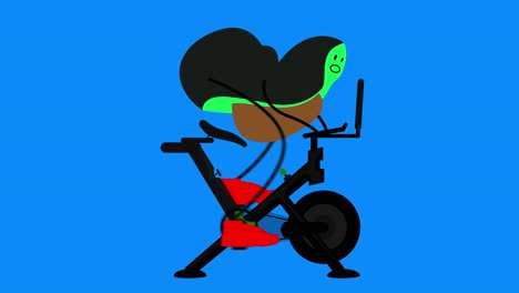 Animation-Avocado-Charakter-Animiertes-Fitness-Workout-4k-In-Blauer-Taste
