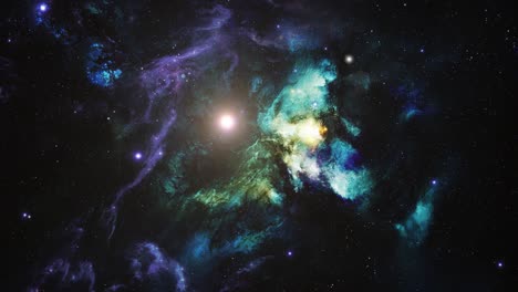 Belleza-Del-Cosmos-Con-Nebulosa-Brillante-En-El-Espacio