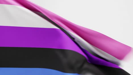 3D-render-of-waving-Gender-Fluid-Pride-Flag-against-white-background