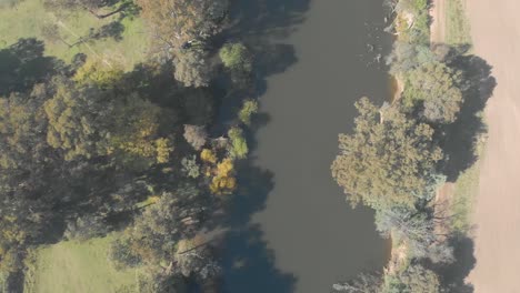 Vogelperspektive-Des-Goulburn-River-In-Victoria,-Australien-In-Ländlicher-Umgebung