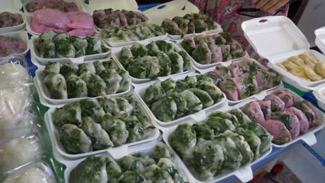 Asian-street-market-Chinese-chives-cake-booth