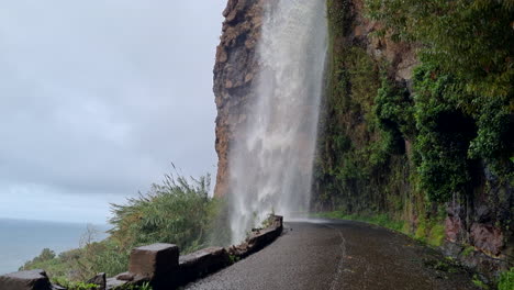 shot-of-the-Dos-Anjos-waterfall-where-a-large-amount-of-water-flows-through-the-waterfall