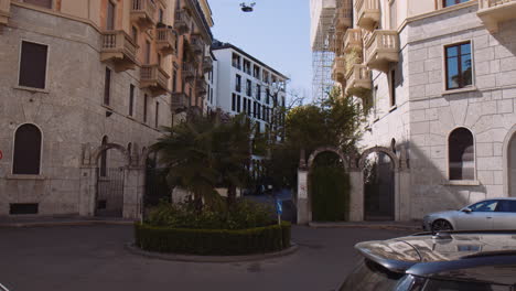 Edificios-Históricos-En-El-Paisaje-Urbano-De-Milán,-Italia