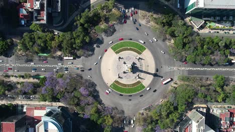 drone-shot-of-tour-to-paseo-de-la-reforma-avenue-in-mexico-city