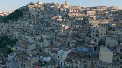 Aerial-view-of-Modica-Alta-Val-di-Noto-Sicily-Old-Baroque-Town-South-Italy