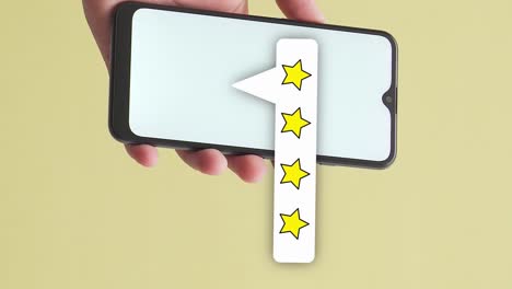 Vertical-motion-graphics-of-four-star-symbols-by-screen-of-smartphone