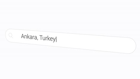 Searching-Ankara,-Turkey-In-The-Web