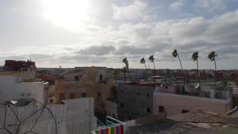 Panoramic-view-of-El-Jadida's-historic-cityscape,-Morocco