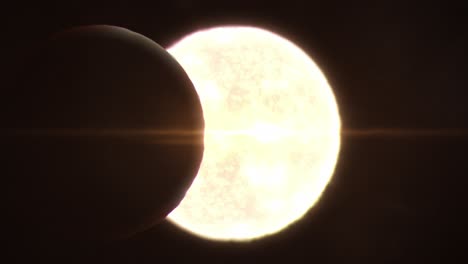 Approaching-Totality-of-a-Total-Solar-Eclipse-with-Heat-Distortions