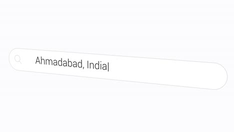Searching-Ahmadabad-,-India-In-Web-Browser