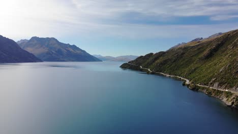 Aerial-pull-back-of-New-Zealand-landscape